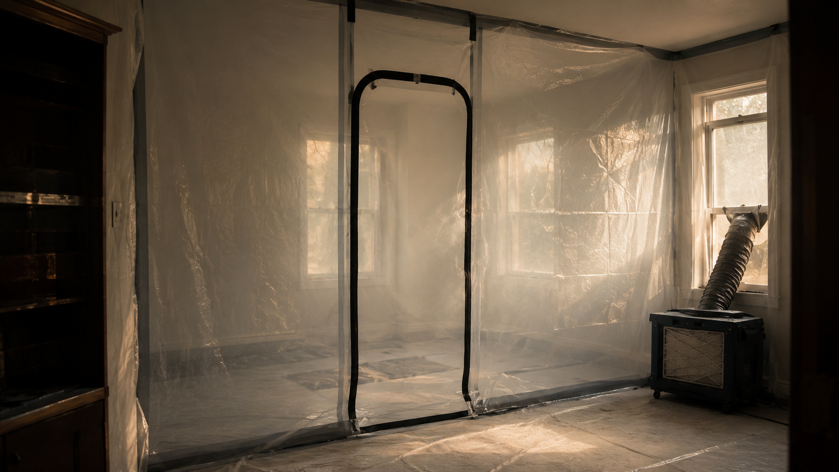 Remediation service page hero - containment setup (rem1)